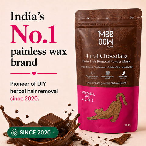 4-in-1 Chocolate Bikini Hair Removal Wax Powder Mask