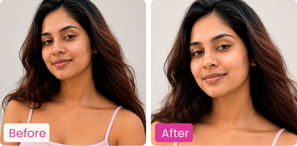 Meeoow Club Hair Removal Powder before and after results on underarms