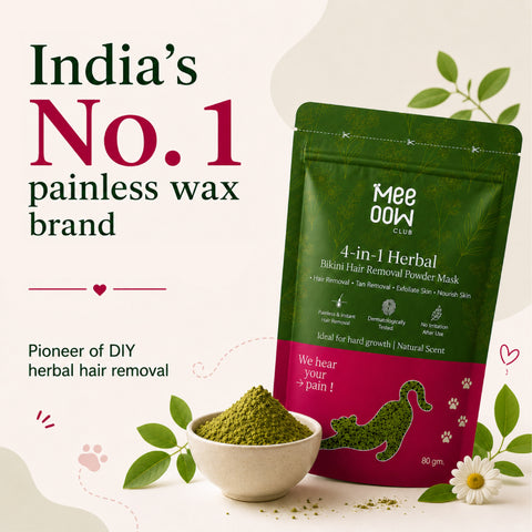 4-in-1 Herbal Bikini Hair Removal Wax Powder Mask