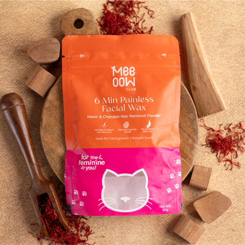 4-in-1 Kesar & Chandan Facial Hair Removal Powder Mask