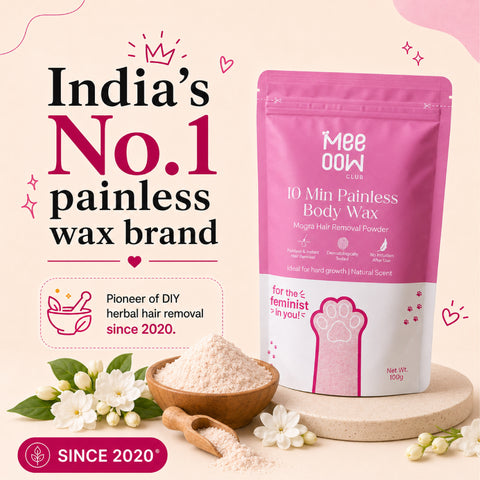 4-in-1 Mogra Body Hair Removal Wax Powder Mask