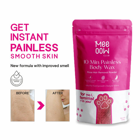 Rose Body Hair Removal Powder Wax