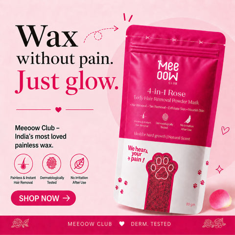 4-in-1 Rose Body Hair Removal Wax Powder Mask