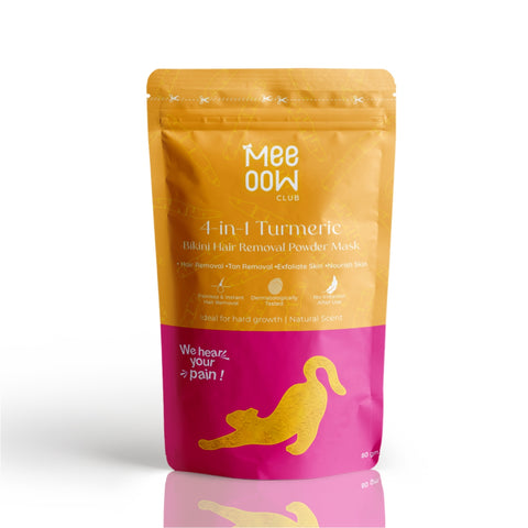 4-in-1 Turmeric Bikini Hair Removal Powder Mask