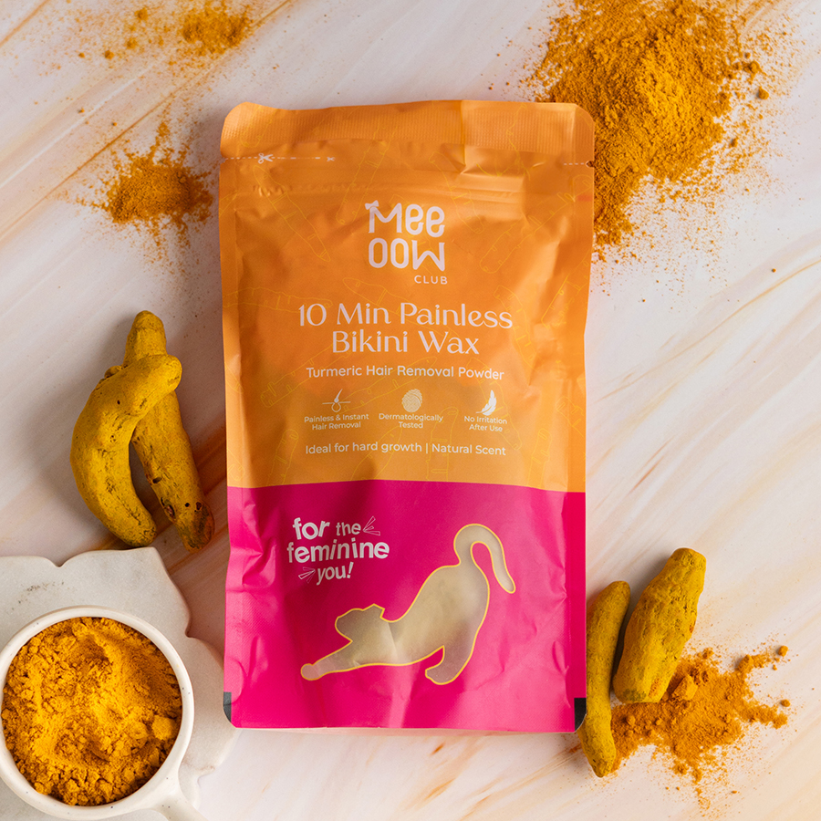 4-in-1 Turmeric Bikini Hair Removal Powder Mask
