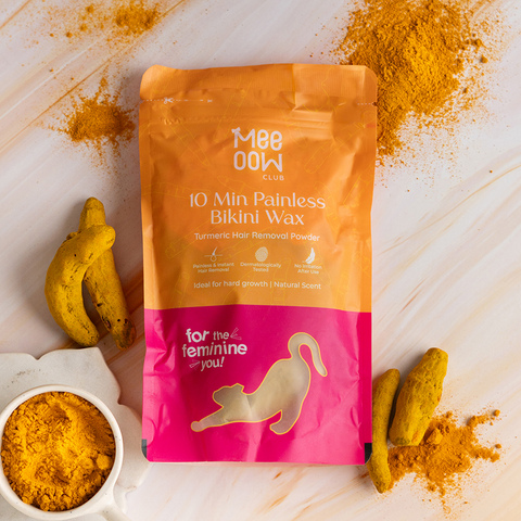 4-in-1 Turmeric Bikini Hair Removal Powder Mask