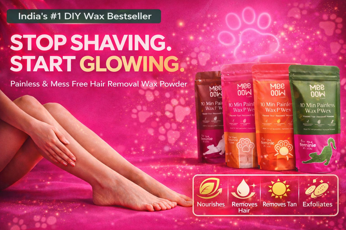 4-in-1 Orange Body Hair Removal Wax Powder Mask - Image 2