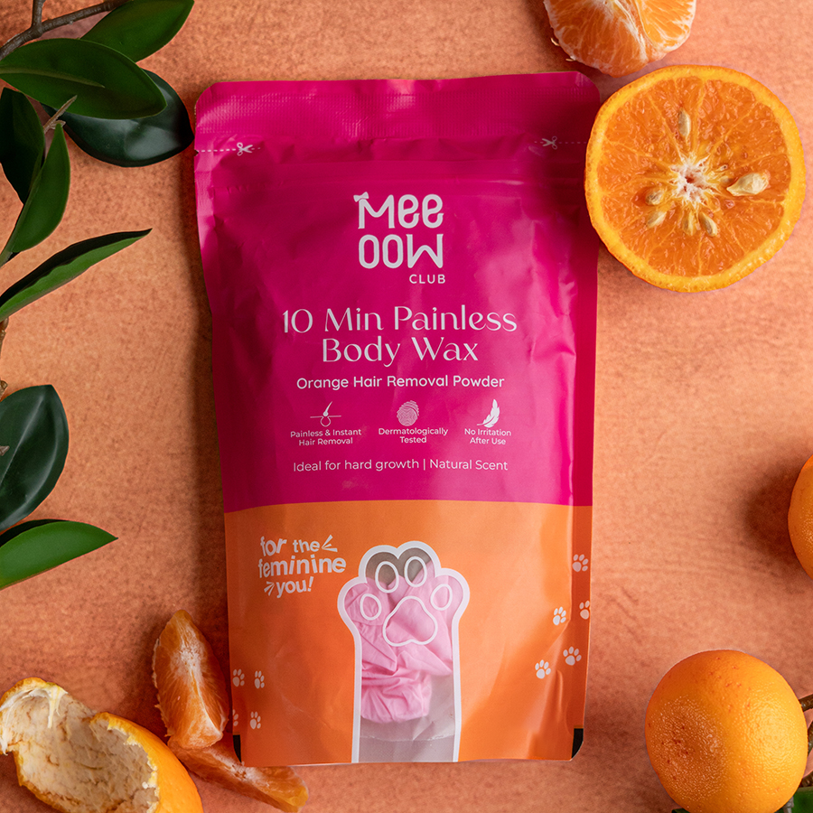 4-in-1 Orange Body Hair Removal Wax Powder Mask - Image 1