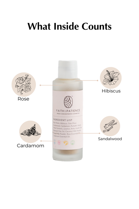Rose & Cardamom - Powder Face Wash