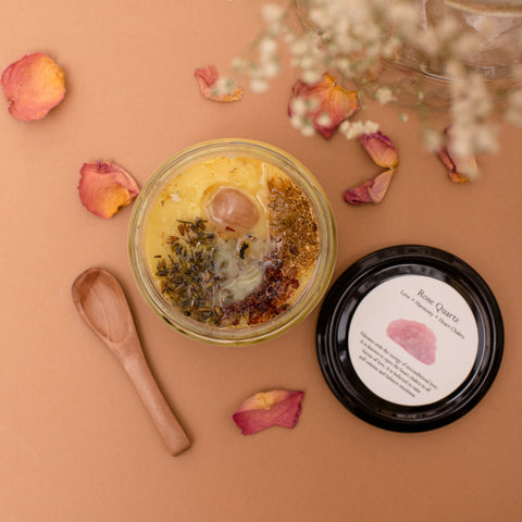 Crystal Charged Body Butter Candle | Massaging Candle
